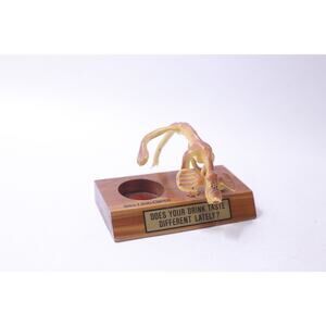 Funny Glass Holder, Hound Dog Lifting His Leg Over Shot, Does Your Drink Taste